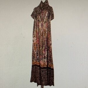 Miami Vibrant Patterned Maxi Dress